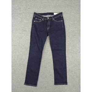 Rag & Bone Jeans Womens 31 Blue Dark Wash Slim Skinny Stretch Denim‎ Made USA